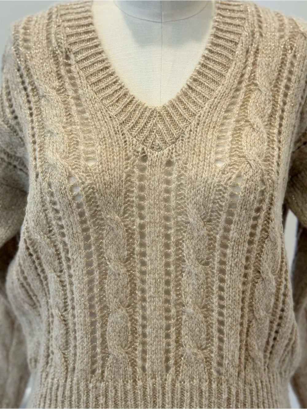 Tricot Chic Maoilia V-Neck - Natural